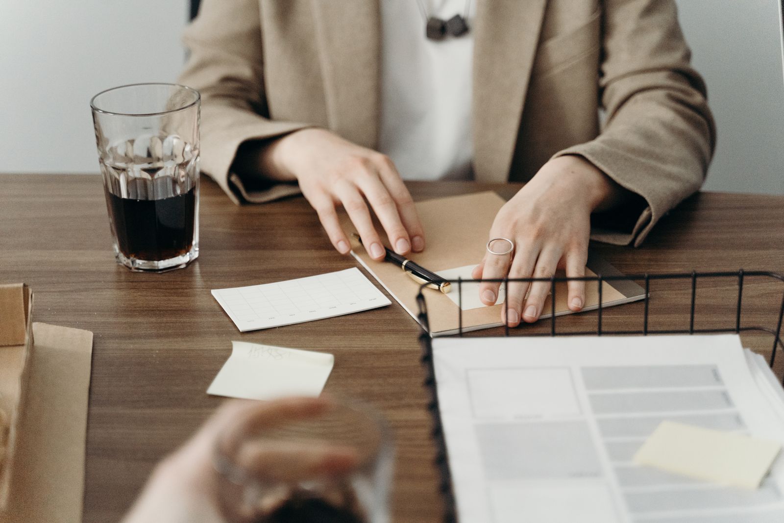 Illustrative stock photograph of a team planning its work